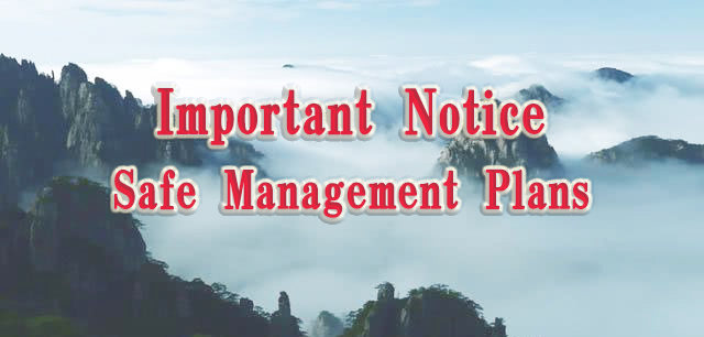 Important Notice  Safe Management Plans