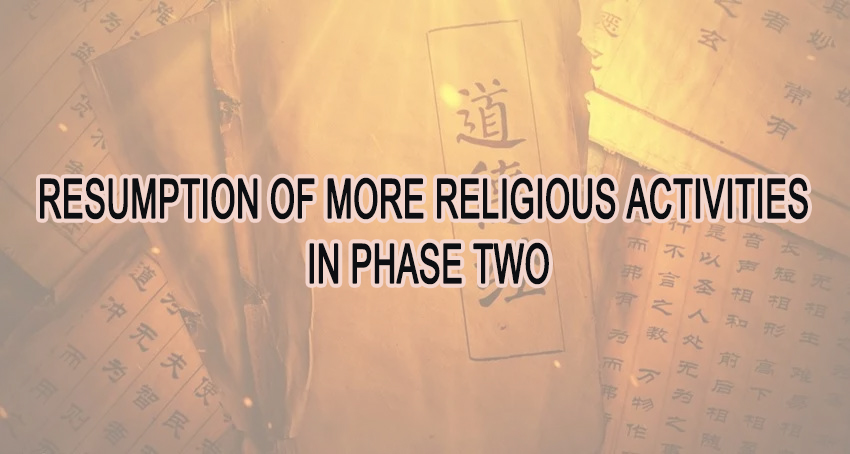 RESUMPTION OF MORE RELIGIOUS ACTIVITIES IN PHASE TWO