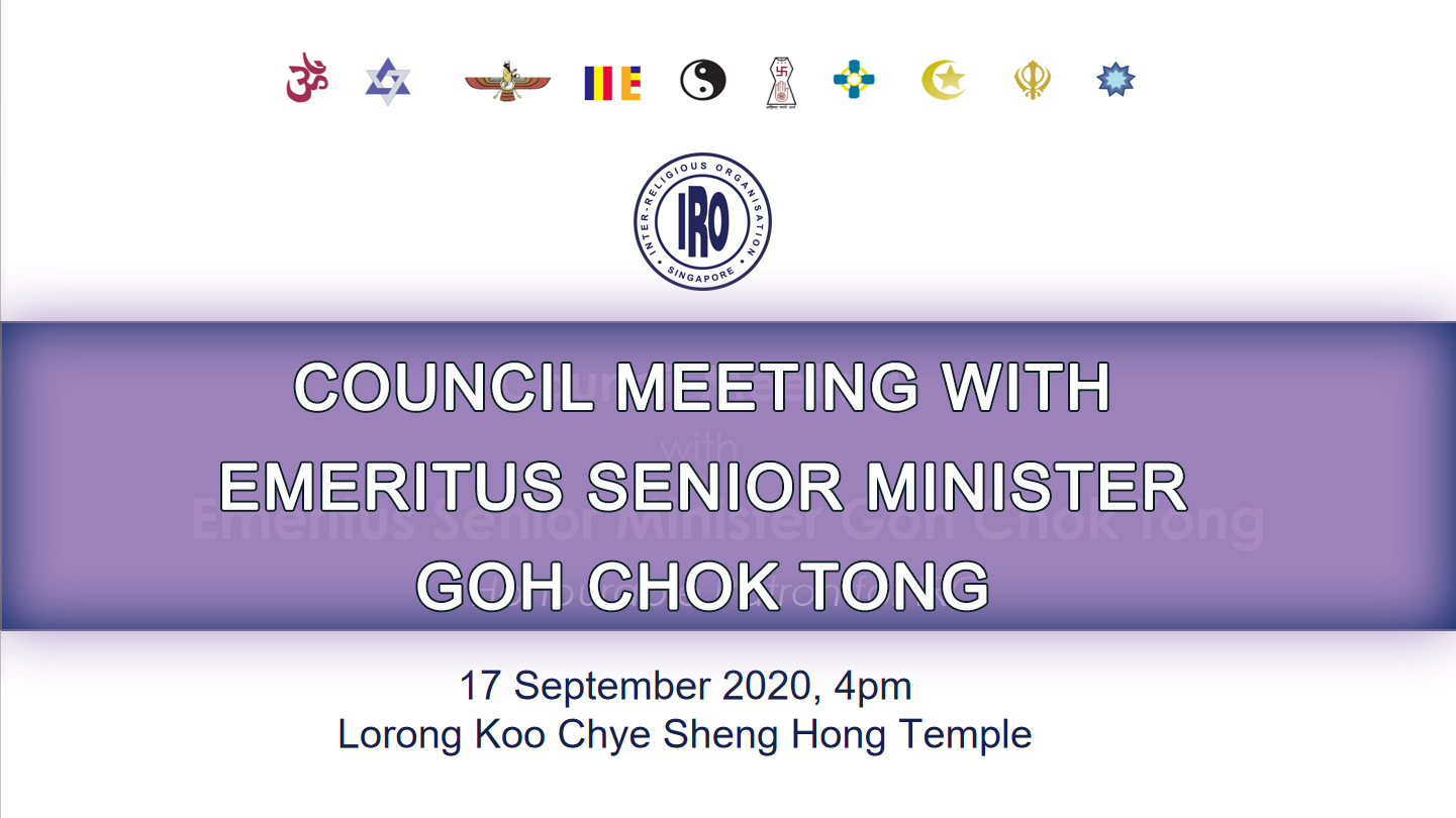 COUNCIL MEETING WITH EMERITUS SENIOR MINISTER MR GOH CHOK TONG