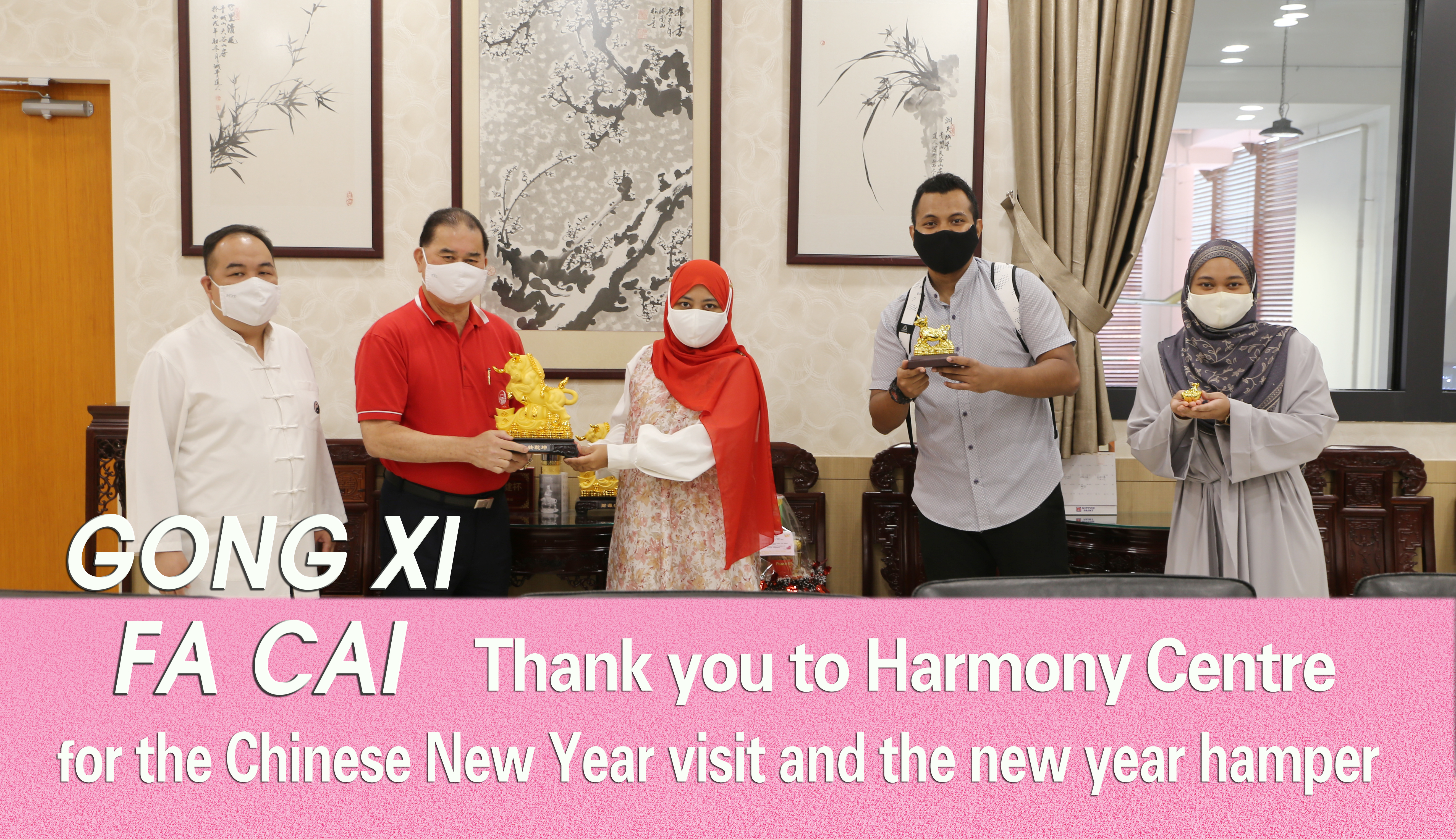 GONG XI FA CAI Thank you to Harmony Centre for the Chinese New Year visit and the new year hamper