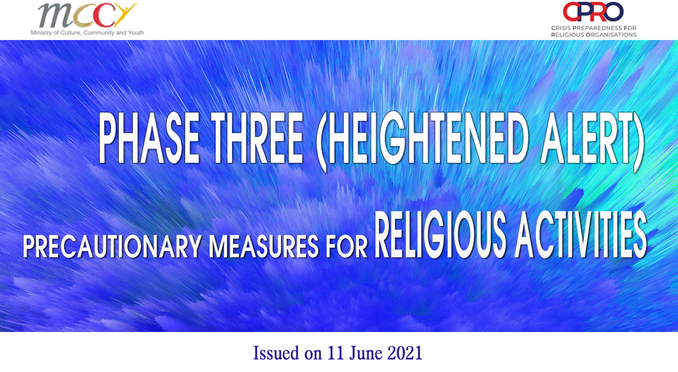 PHASE THREE (HEIGHTENED ALERT) PRECAUTIONARY MEASURES FOR RELIGIOUS ACTIVITIES